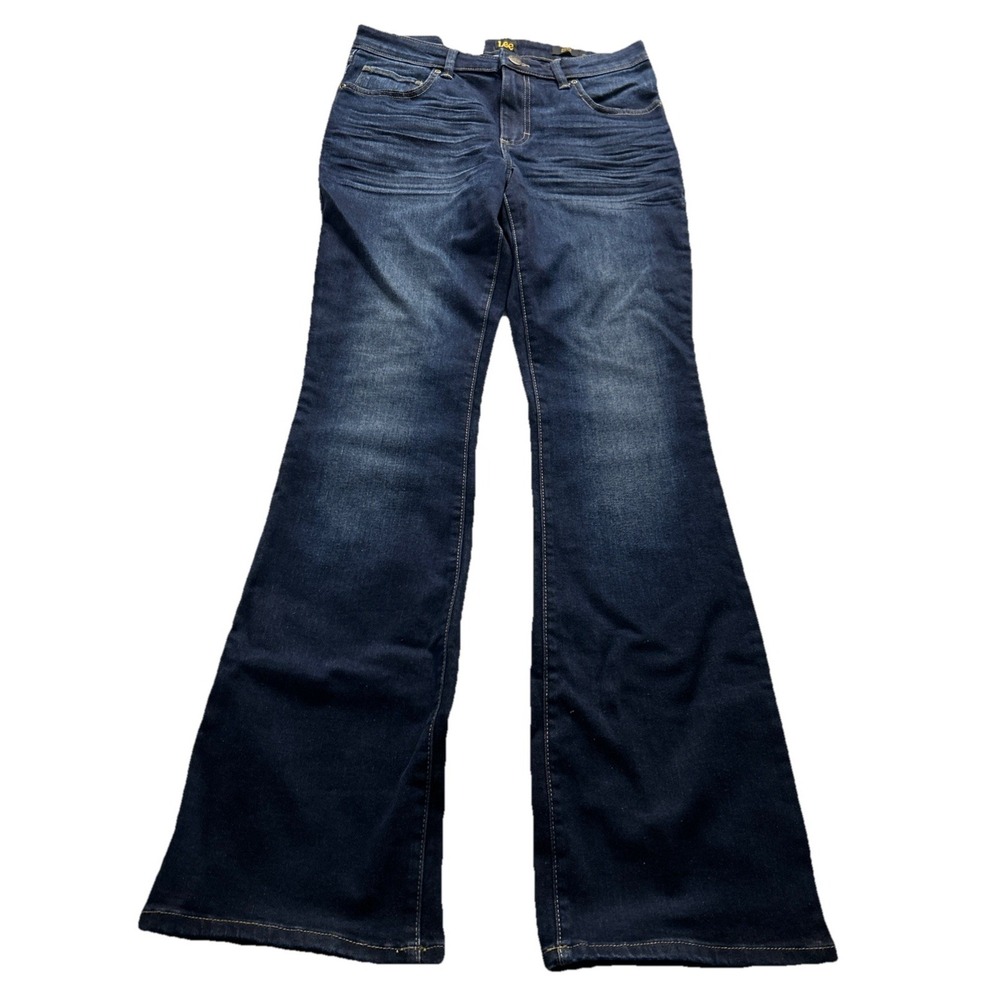 Lee Women's Jeans 29x33 Mid-Rise Bootcut Blue Denim
